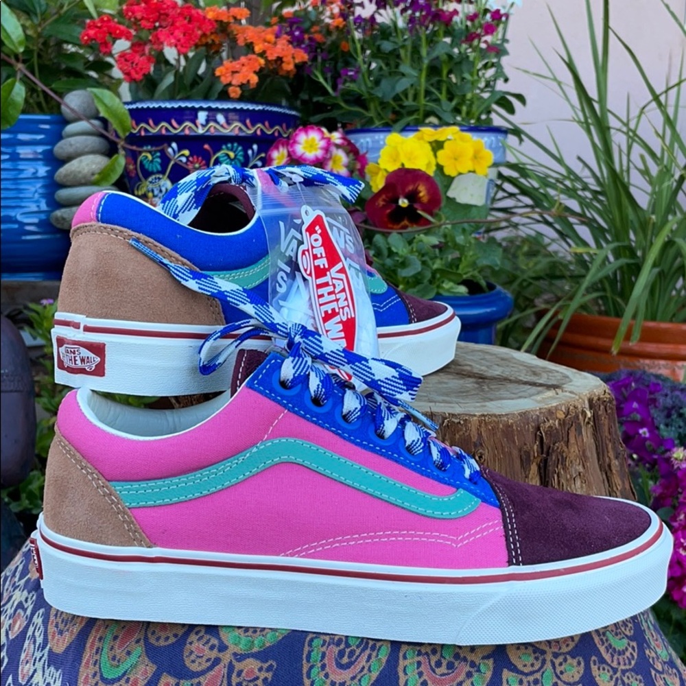 NIB Multicolor Old Skool Vans Sz 9.5 - Picture 11 of 15
